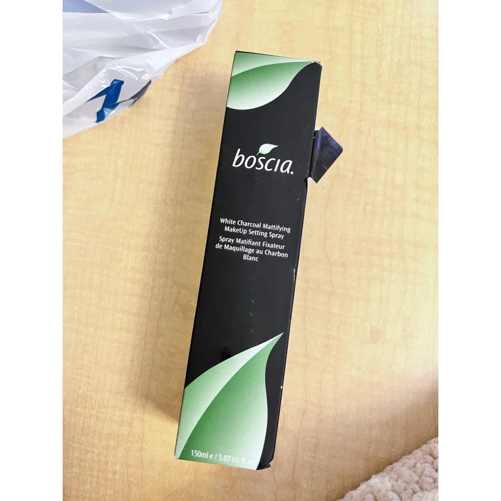 BOSCIA WHITE CHARCOAL Mattifying Makeup Setting Spray 5.0oz/150ml NIB